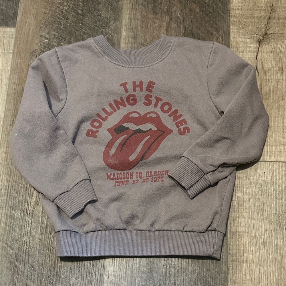 The Rolling Stones Kids Sweatshirt in Gray and Red